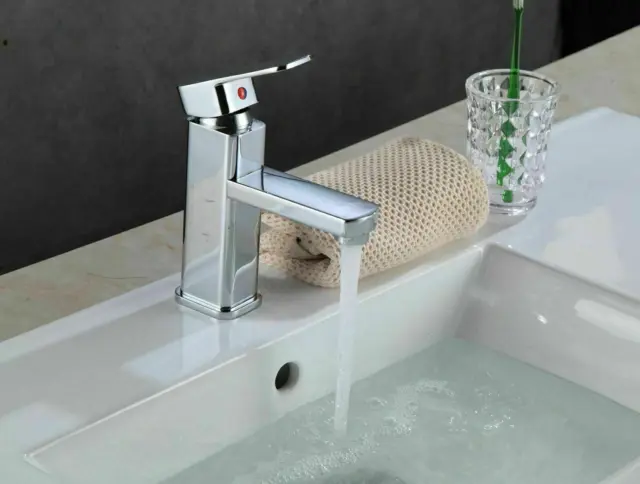 Waschtischarmatur Wasserhahn Einhandmischer Einhebel Bad Armatur Chrom 2022 Neu 2