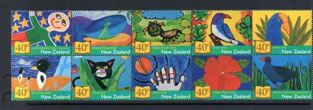 New Zealand Mnh 2002 Sg2498-2507 Children's Book Festival - Stamp Design