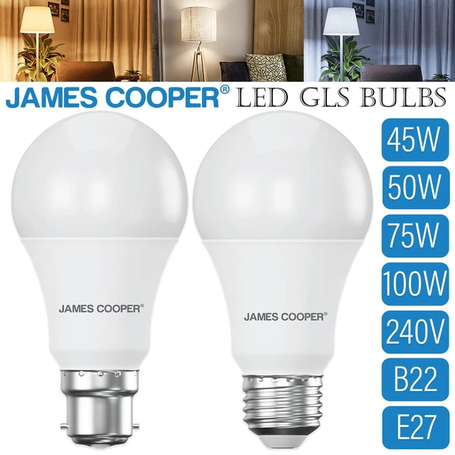 120 PACK LED 100W Bulb B22 GLS Lamp Light Bulbs Cool White