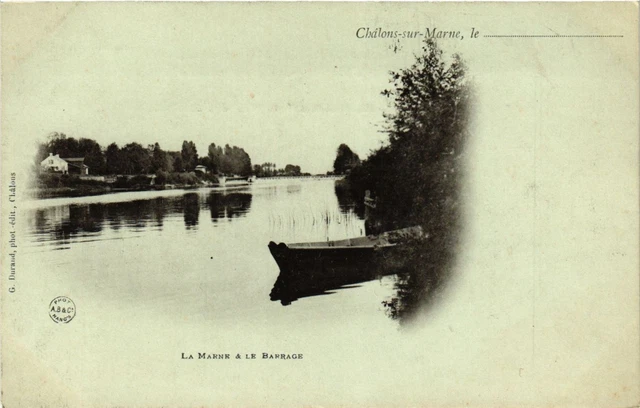 CPA AK CHALONS-sur-MARNE le. . . - La Marne & le Damage (742350)