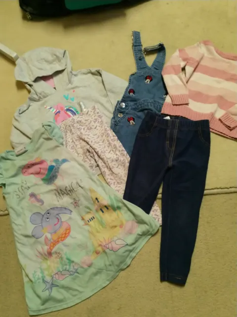GIRLS BUNDLE OF MIXED CLOTHING AGE 2-3 YEARS All in Good Condition No Marks