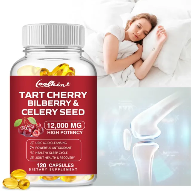 TART CHERRY BILBERRY & Celery Seed Capsules - Sleep Support