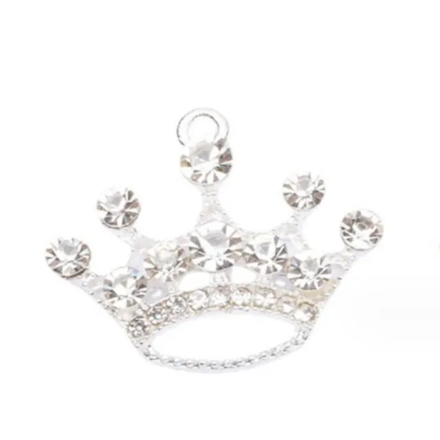 20pcs 2.2*2.5cm Queen Crown Pendants  for Valentine's Gifts