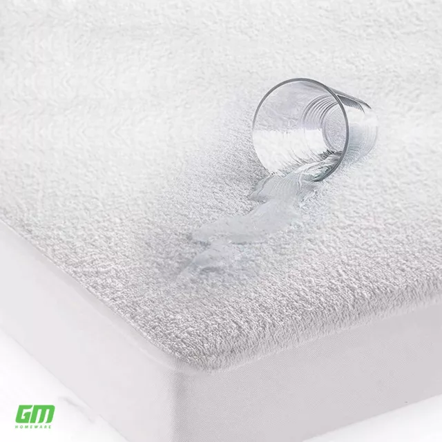 Waterproof Terry Towel Mattress Protector Non-Allergenic Fitted Sheet Bed Cover