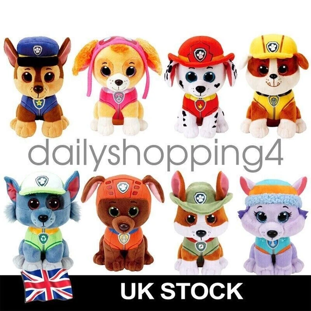 HOT TY Beanie Boos Paw Patrol Plush Soft Toys Skye Everest Marshall Kids Gifts