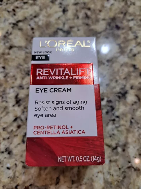 Loreal Paris Eye Revitalift Anti-Wrinkle + Firming Eye Cream 0.5 Oz NEW IN BOX