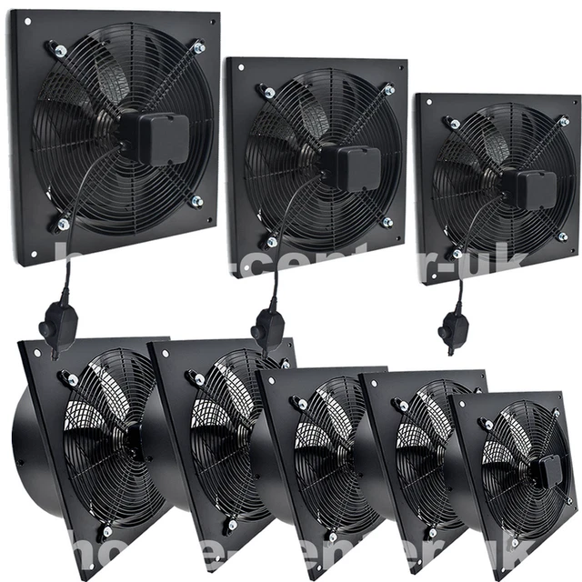 8-24 INCH INDUSTRIAL Ventilation Extractor Commercial Air Blower ...
