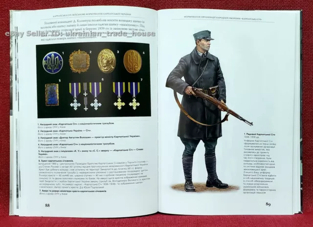 ✅🔥  Ukrainian "Carpathian Sich" Army Troops (1938-1939) Illustrat Photo History