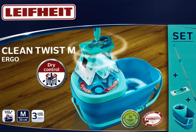 Leifheit Bodenwischer-Set CLEAN TWIST M Ergo 52120