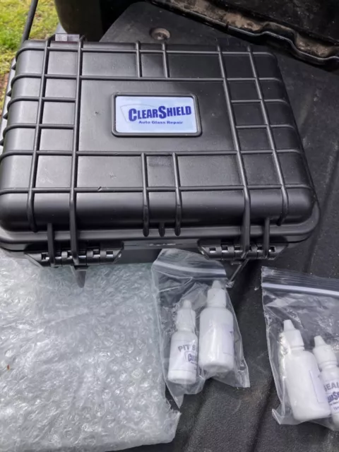 New (opened) unused clearshield windshield repair kit