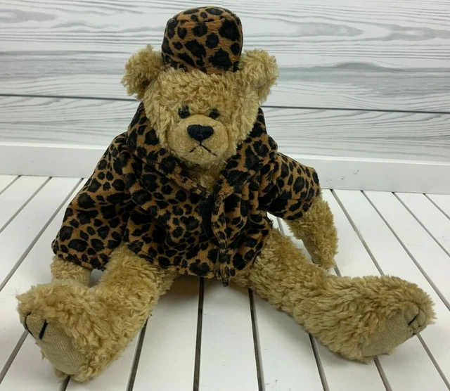 TY ATTIC TREASURES Isabella Teddy Bear Jointed Leopard Animal