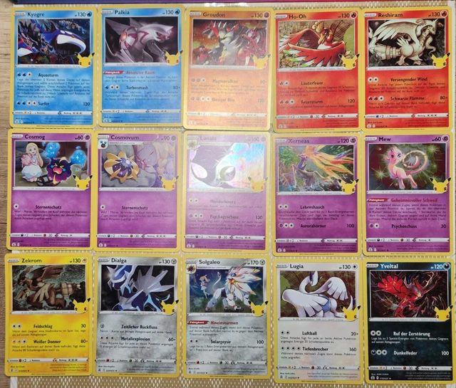 Set 15 x Pokemon Karte 25th Anniversary RARE HOLO komplett Sammlung NM/M Deutsch