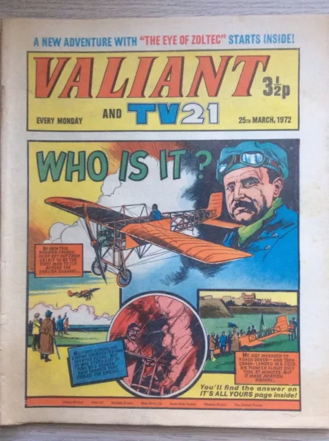 Valiant and TV21 25/3/72 Star Trek, Raven On The Wing, Fleetway UK Comic