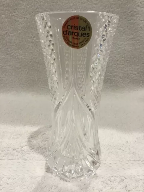 Cristal d’arques Small Vase Genuine Lead Crystal Made in France