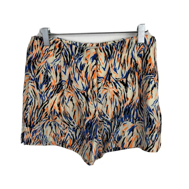 Stella McCartney Shorts 0 Womens Multicolor Print Mini Pockets Silk Summer 36