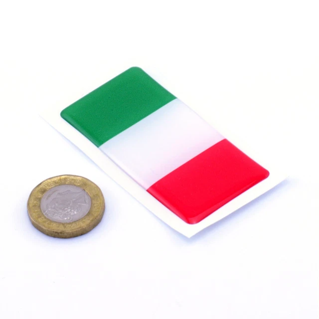 2 Adesivi Gel 3D Bandiera Italia - Per Casco, Laptop, Tablet - Foto 3