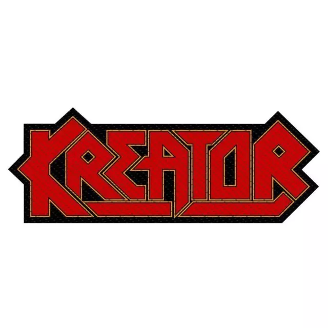 Official Licensed - Kreator - Cutout Logo Woven Sew-On Patch Thrash Metal