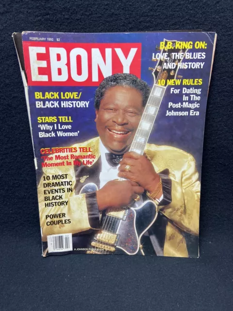 1992 BB King Cover Ebony Magazine February