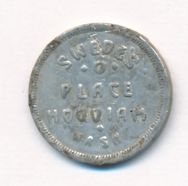 Swedes Place Hoquiam Wa Good For 25 Cents In Trade Token