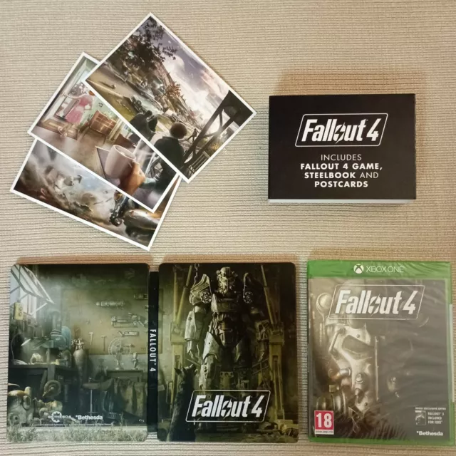 Fallout 4 Steelbook Edition XBOX ONE INC GIOCO & CARTOLINE gioco nuovo/sigillato