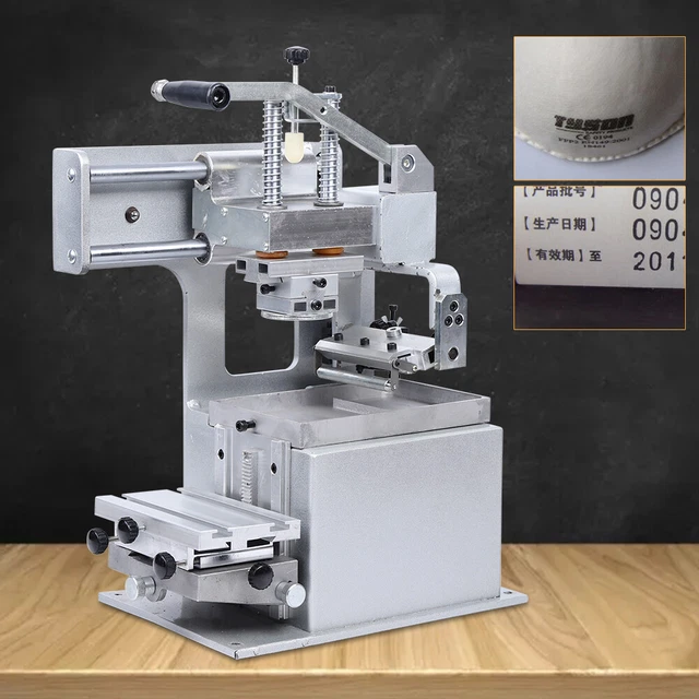 Manual Pad Printing Machine Single Color Printer Opened Ink Dish System 500PCS/h