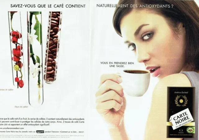 PUBLICITE ADVERTISING 065 2002 CARTE NOIRE café dosette EXPRESSO