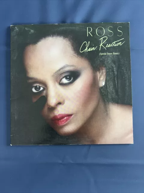 Diana Ross - remix de baile especial de reacción en cadena - disco de vinilo usado -