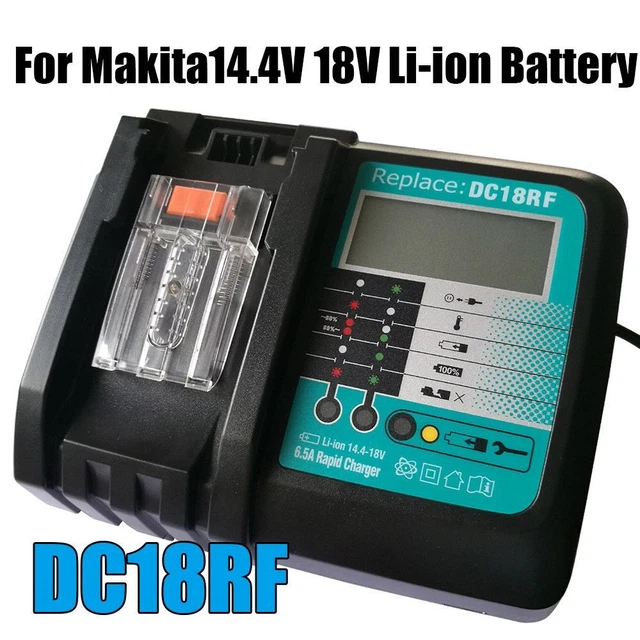 DC18RF Cavo Adattatore Alimentatore For Makita 14,4V 18V BL1830 BL1840 BL1430 BL1440