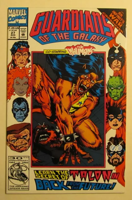 Guardians Of The Galaxy # 27 Nm 9.4 Marvel 1992 Infinity War Crossover