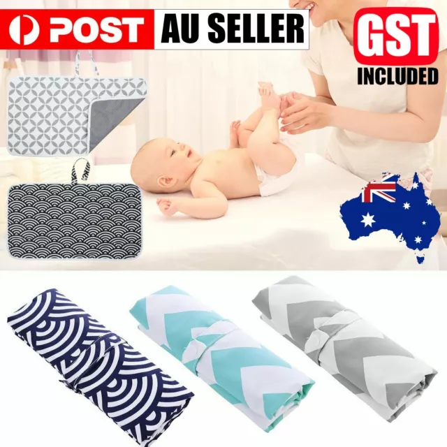 Waterproof Portable Baby Diaper Travel Home Change Changing Mat Pad Nappy Bag AU