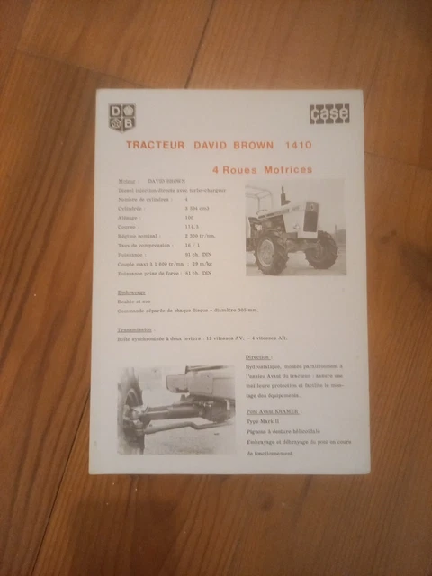 BROCHURE PROSPECTUS TRACTEUR Massey Ferguson EUR 5,00 - FR