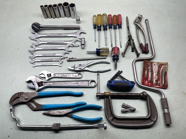 Huge USA Tool Lot Socket Set Wrench Screwdriver Pliers CRAFTSMAN SNAP ON SK MAC+