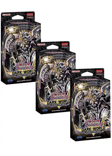 3x YuGiOh Dark World Structure Deck Bundle SR13 New Sealed 1st Edition TCG Cards