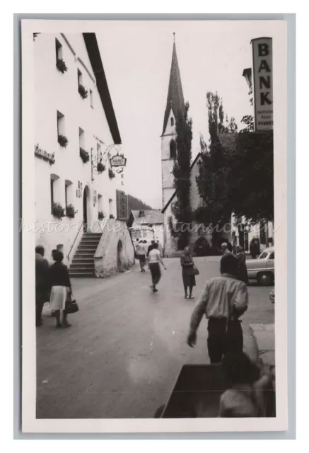 Pfunds Österreich 1960 - Hotel Post Bank Streetlife - Altes Foto