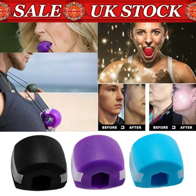 JAW TRAINER WITH 3 Difficulty Levels For Training Masseter Muscle Enhancing  - 3X £13.99 - PicClick UK