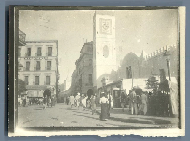 Photo Ancienne Alger – Vue De La Casbah – Tirage Argentique Original Circa 1897
