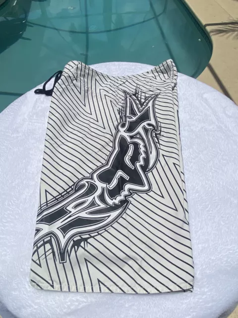 Fox Racing Swim Trunks Adult 30 Black Seimming Bathing Suit Board Shorts Mens