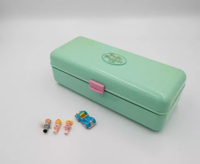 Vintage 1989 Polly Pocket - High Street Trinket Box with Dolls (Used)
