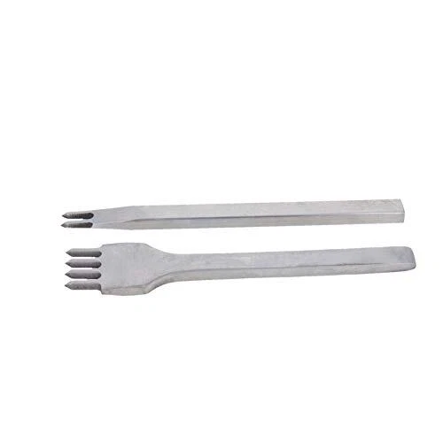 Utoolmart Leather Stitching Punch White SteelProng Pitch 5mm2/4 Prong DIY Cra...