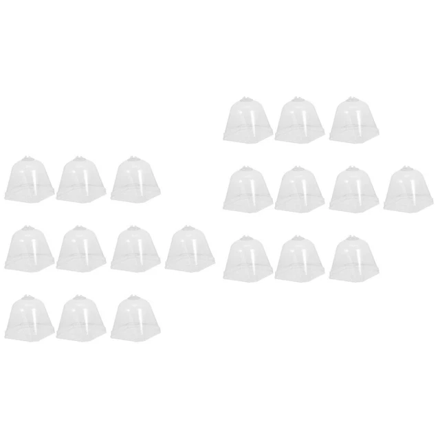 2x campana di plastica campana a cupola umidità pianta campana vegetale campana di plastica campana