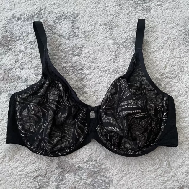 EX M&S 1225 Total Support Non-Wired Embroidered Crossover Full Cup Bra (M6)  £8.99 - PicClick UK