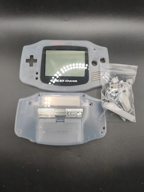 Nintendo Game Boy Advance GBA AGB-001 Clear Parts OEM SHELL Original Screen..
