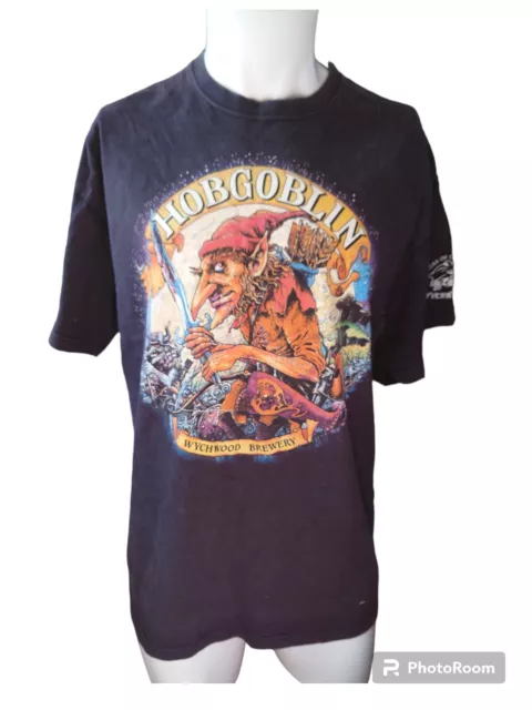 Camiseta Hobgoblin British Ale Fruit of the Loom para Hombre XL 100% Algodón Genial Gráfico