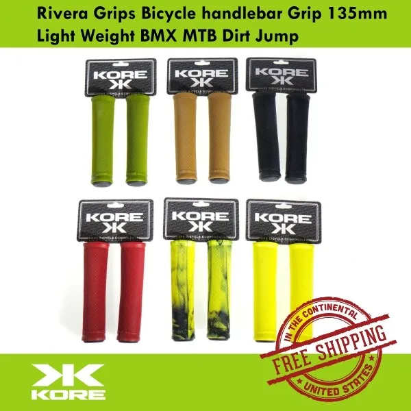 Kore Rivera Grips Bicycle handlebar Grip 135mm Light Weight BMX MTB Dirt Jump