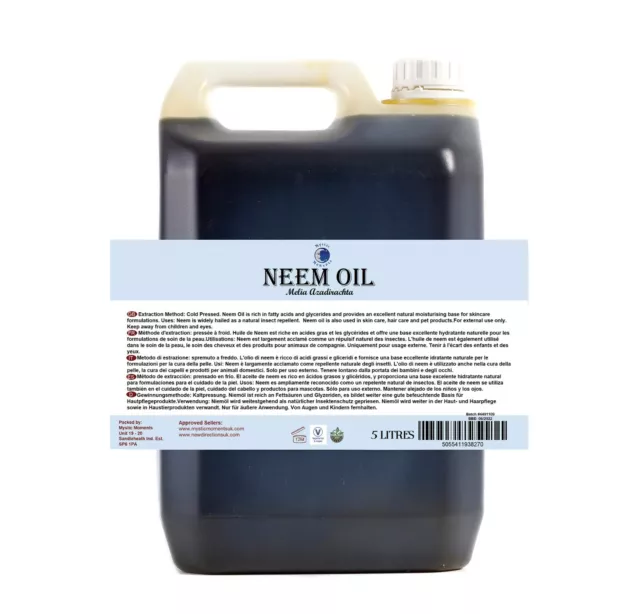 Mystic Moments | Neem Carrier Oil - 100% Pure - 25 Litres