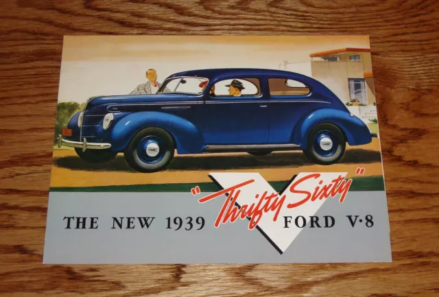 1939 Ford Car V-8 60 Horsepower Sales Brochure 39 Coupe Sedan