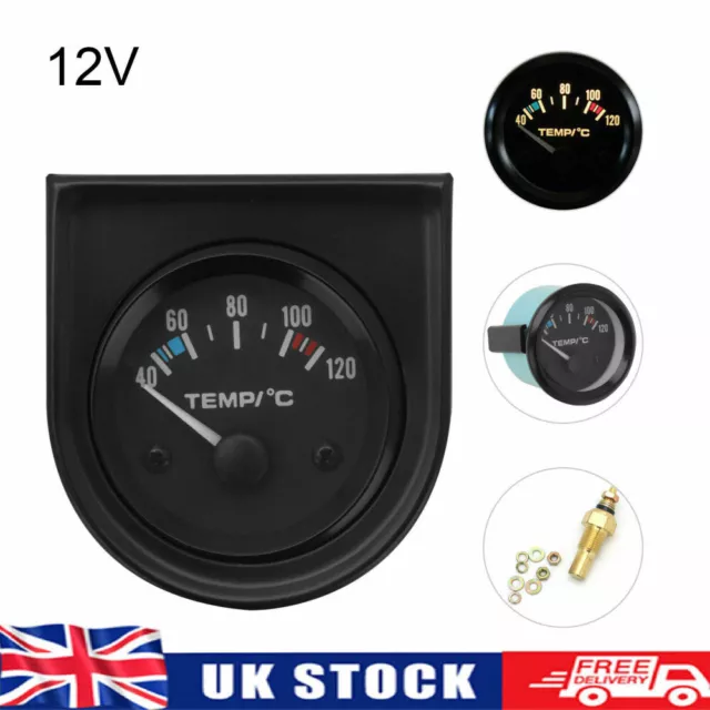 40-120℃ Universal Car Van 2'' 52mm Digital LED Water Temp Temperature Gauge Kit