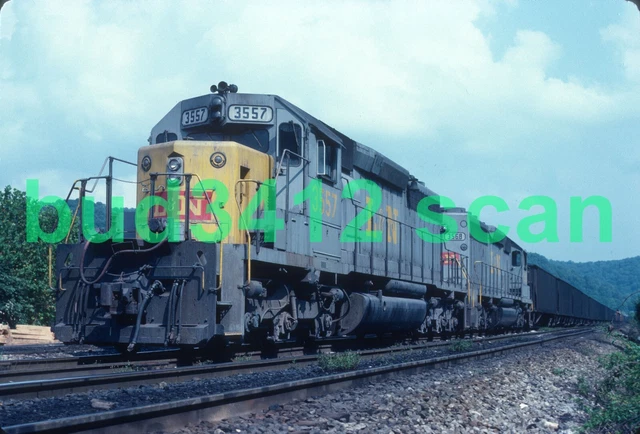 L&N Louisville & Nashville SD40-2 #3557 at Jackson KY 1979 ORIGINAL Slide!