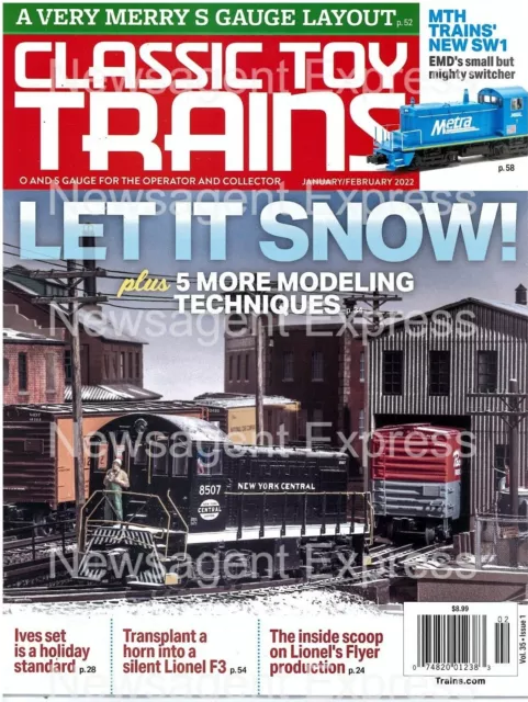 Classic Toy Trains Magazine (UK) 2022 O and S Gauge For The Operator And Collect