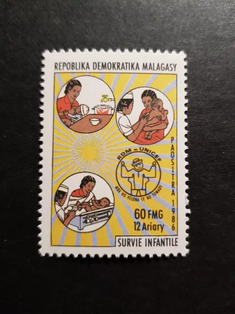 Stamp Madagascar Survival L' Child N° 776 New Luxury MNH 1986